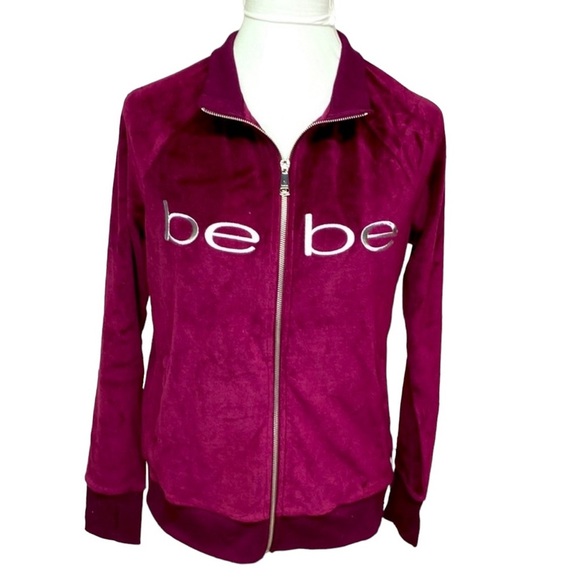 Bebe Velour Grape Colored Jacket - Picture 2 of 6
